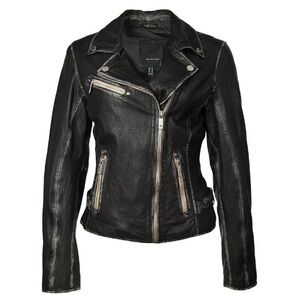 Mauritius Sofia Leather Jacket Distressed Leather Biker XS NEW RARE